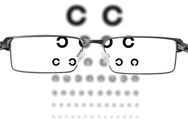 Eyesight test clipart