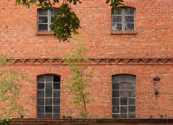 stock image An old almost ruined factory building