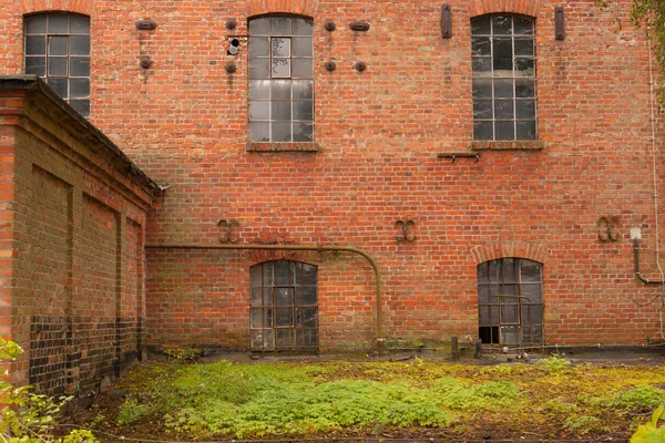 stock image An old almost ruined factory building