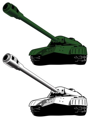 Tank, vektör çizim