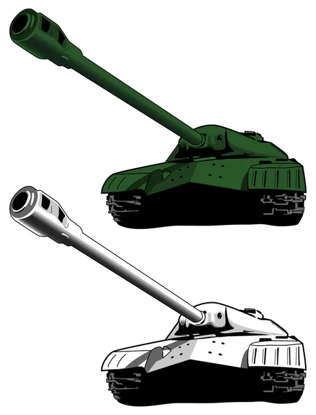 Tank, vector illustration — Stock Vector