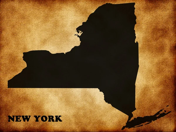 Kaart van New York — Stockfoto