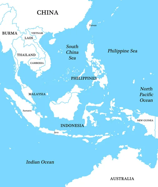 Indonézia térképe — Stock Fotó