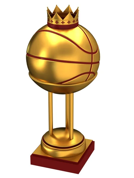 Basketbalový míč s cup — Stock fotografie