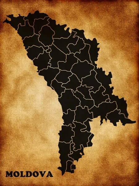 La carte de Moldavie — Photo