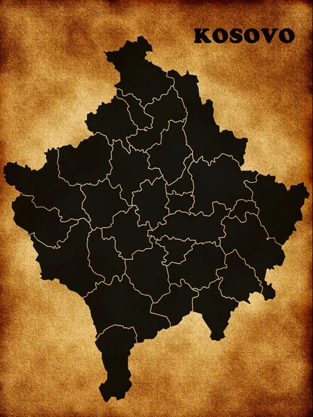 コソボの地図 — ストック写真