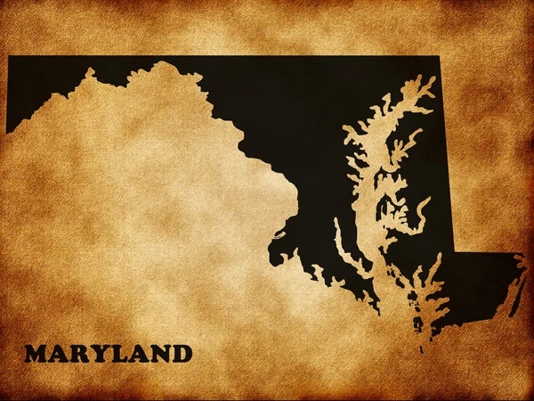 La carte de Maryland — Photo