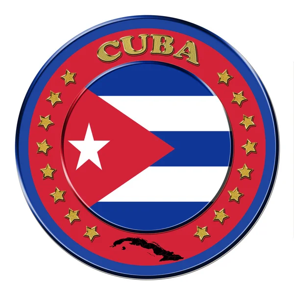 Award with the symbols of Republic of Cuba — Stock Photo, Image