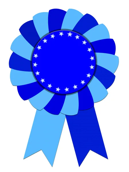 Blue Ribbon Award — Stock Photo, Image