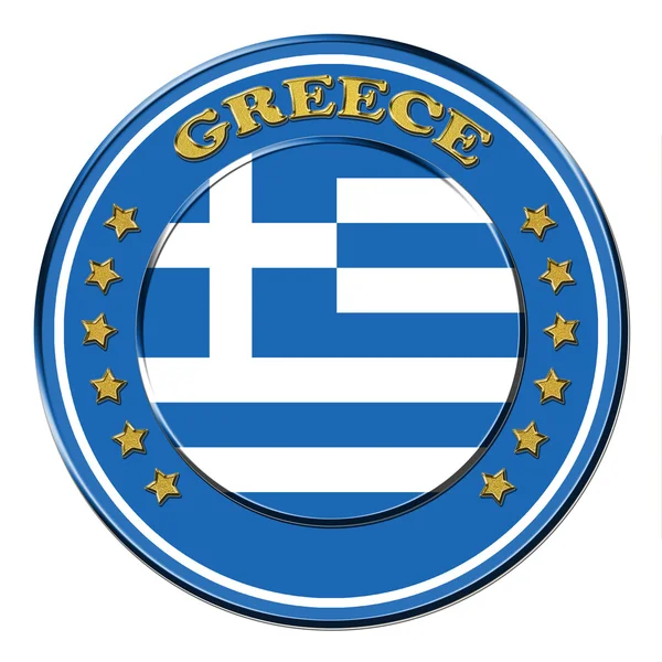 Belonen met de symbolen van Griekenland — Stockfoto