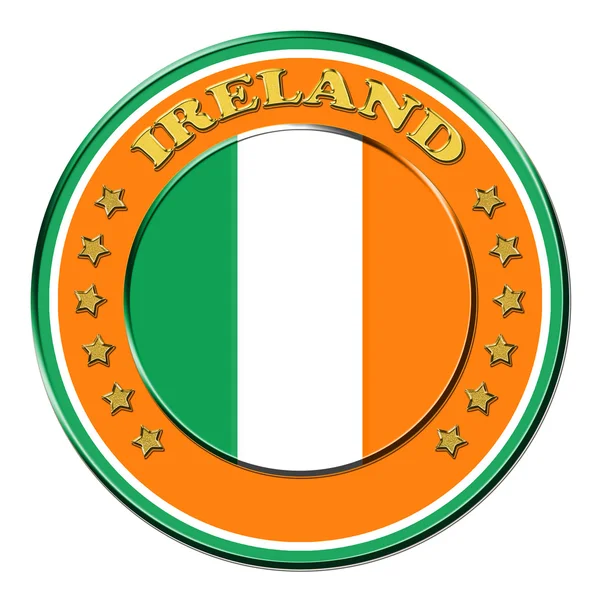 Premio con los símbolos de Irlanda — Foto de Stock