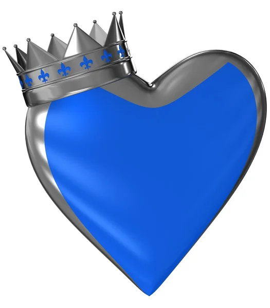 Heart with a crown — Stock Photo, Image