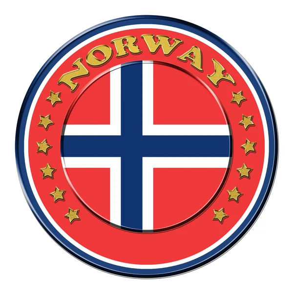 Prémio com os símbolos da Noruega — Fotografia de Stock
