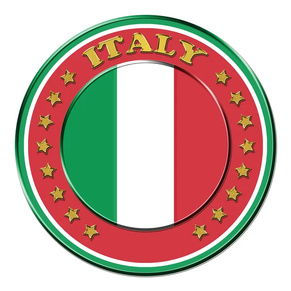 Belonen met de symbolen van Italië — Stockfoto