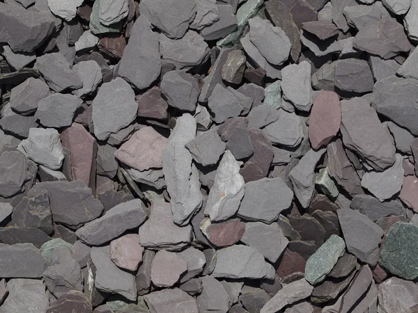 stock image Mixed garden slate chippings