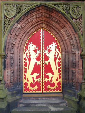 Gothic Church Door clipart