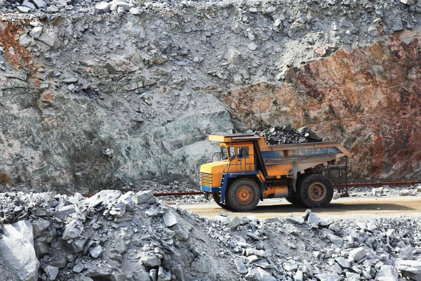 stock image Truck of mining in open cast. Minerals industry