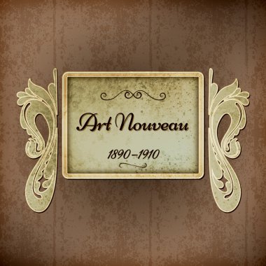 Retro Art Nouveau Title clipart