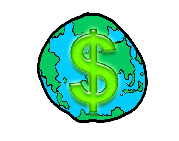Гроші символ ілюстрація — стокове фото