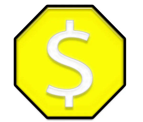 Símbolo monetário Ilustração — Fotografia de Stock