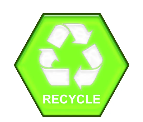 Recycle ondertekenen in verschillende ontwerp — Stockfoto