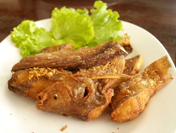 Gebratener Fisch thailändisches Essen — Stockfoto