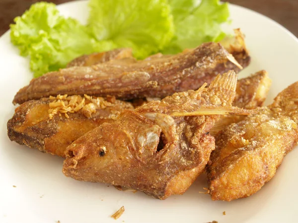 Tajskie jedzenie smażone ryby — Zdjęcie stockowe