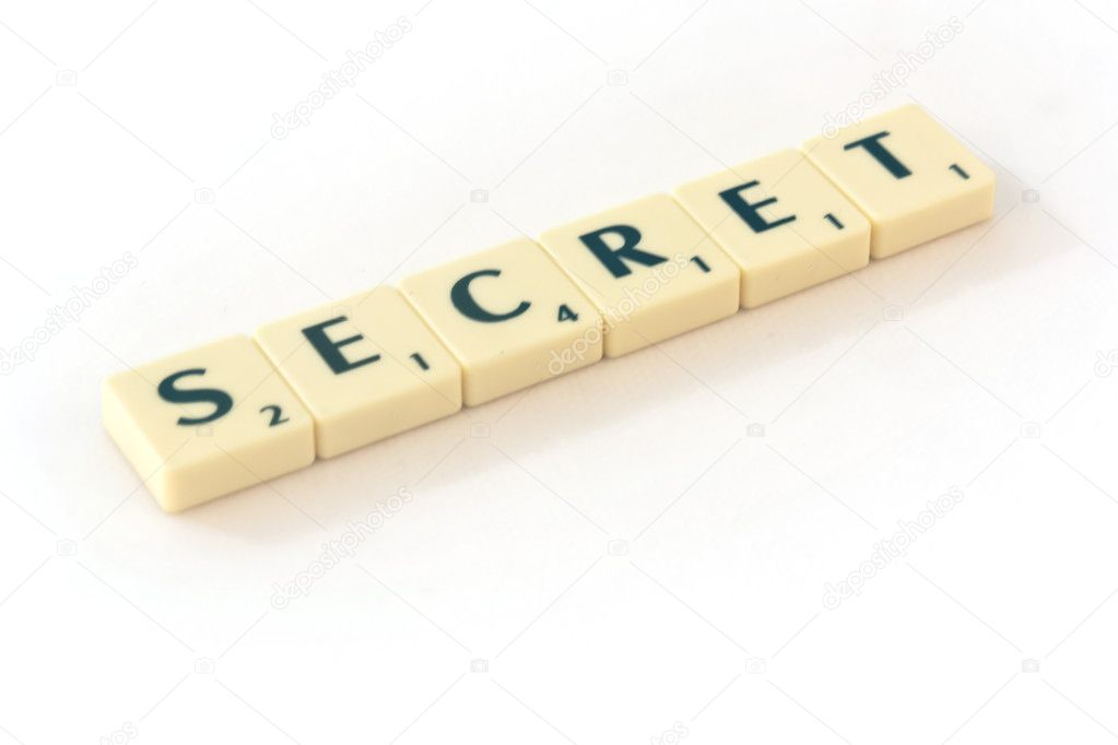 Scrabble Letters - Secret