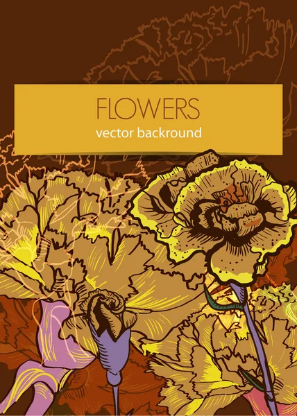 Bloemen achtergrond — Stockvector