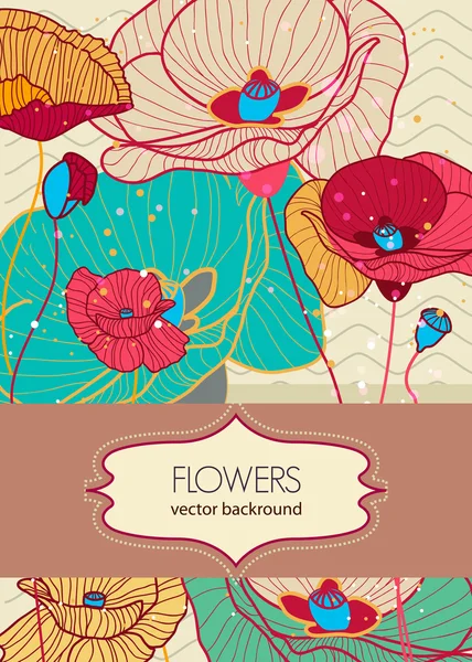 Virágos háttér — Stock Vector