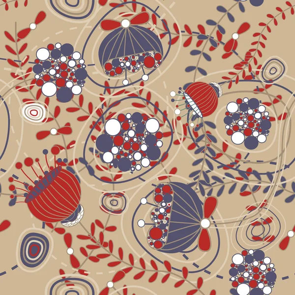 Texture sans couture vecteur floral — Image vectorielle