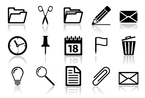 Conjunto de ícone de escritório —  Vetores de Stock