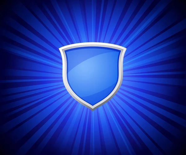 Blue shield — Stock Vector