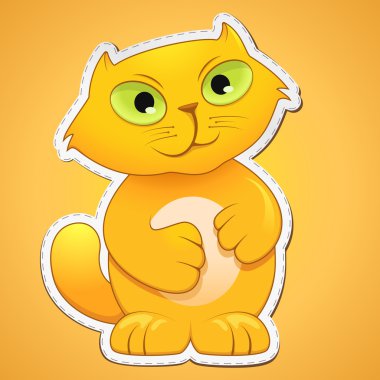 sevimli kedi sticker