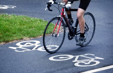 Bike lane clipart