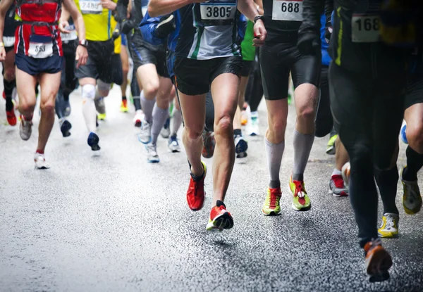 Marathonlopers Rechtenvrije Stockfoto's