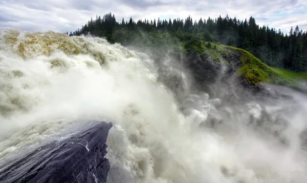 Waterfall in Sweden , Tännforsen — Stok fotoğraf