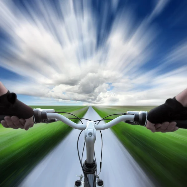 Horská cyklistika — Stock fotografie