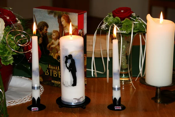 Jednota s kuželovitostí svíčky Stock Obrázky