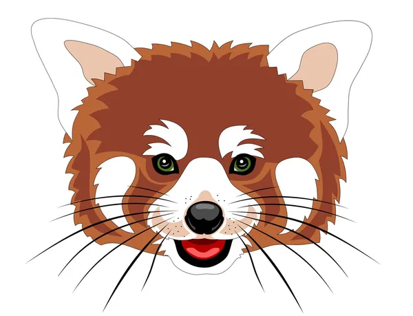 Panda rosso — Vettoriale Stock