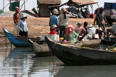 Boat - Tonle Sap, Cambodia clipart