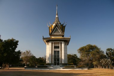 Pagoda - ölüm tarlaları choeung ek, phnom penh, Kamboçya