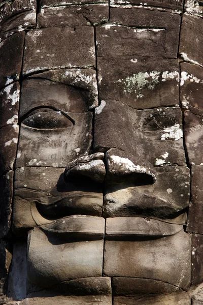 Buddha tvář - angkor thom, Kambodža — Stock fotografie