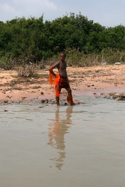 漁師 - tonle の樹液、カンボジア — ストック写真
