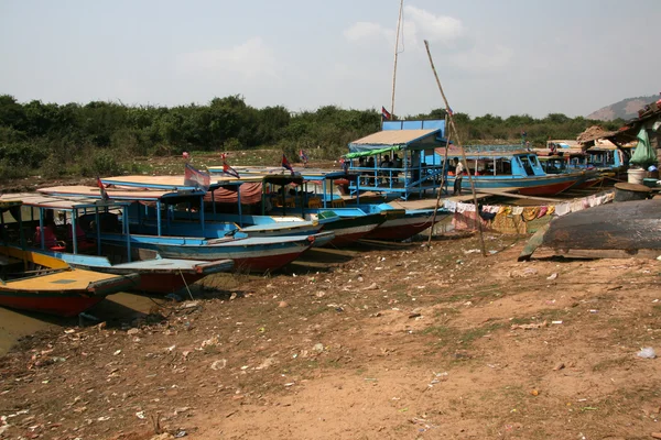 Tekne - tonle sap, Kamboçya — Stok fotoğraf