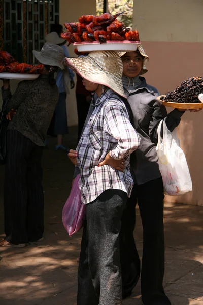 Selling Bugs - Phnom Penh, Cambodge — Photo