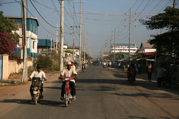 Мотоцикл - Пномпеня, Камбоджа — стокове фото
