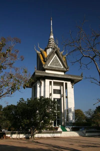 Vražedná pole choeung ek, phnom penh, Kambodža — Stock fotografie