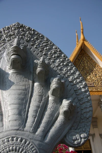 Boga-węża - Pałac Królewski, phnom penh, Kambodża — Zdjęcie stockowe