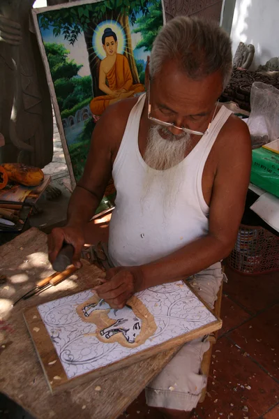 艺术家-金边，柬埔寨 — 图库照片